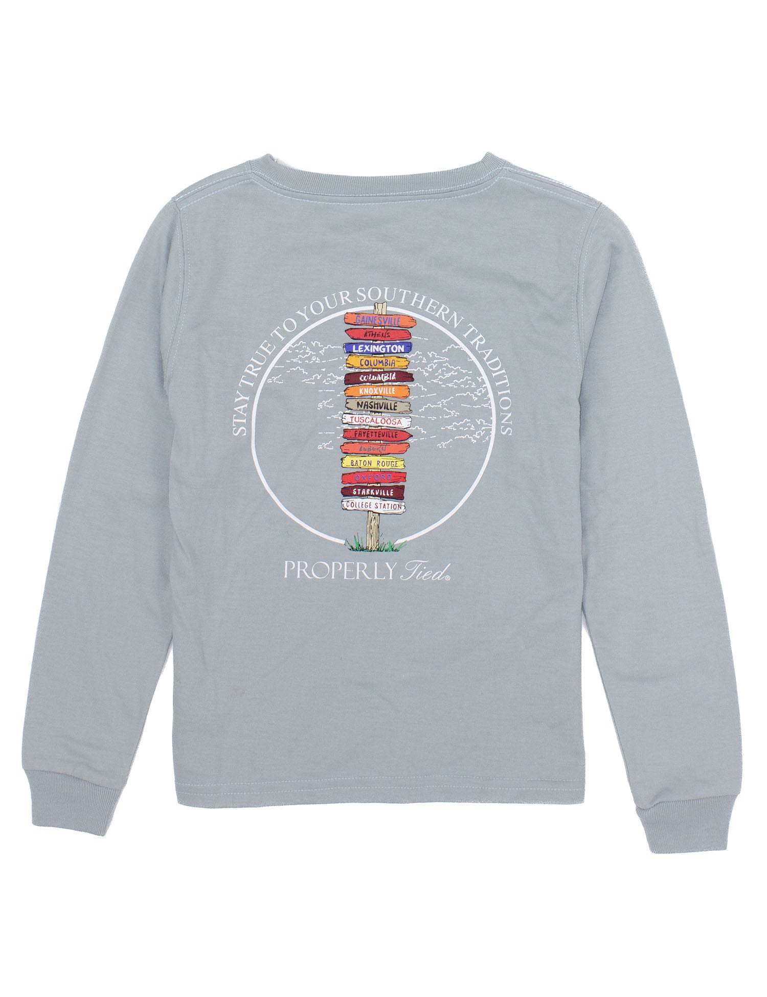 L/S Stay True - Chrome Grey