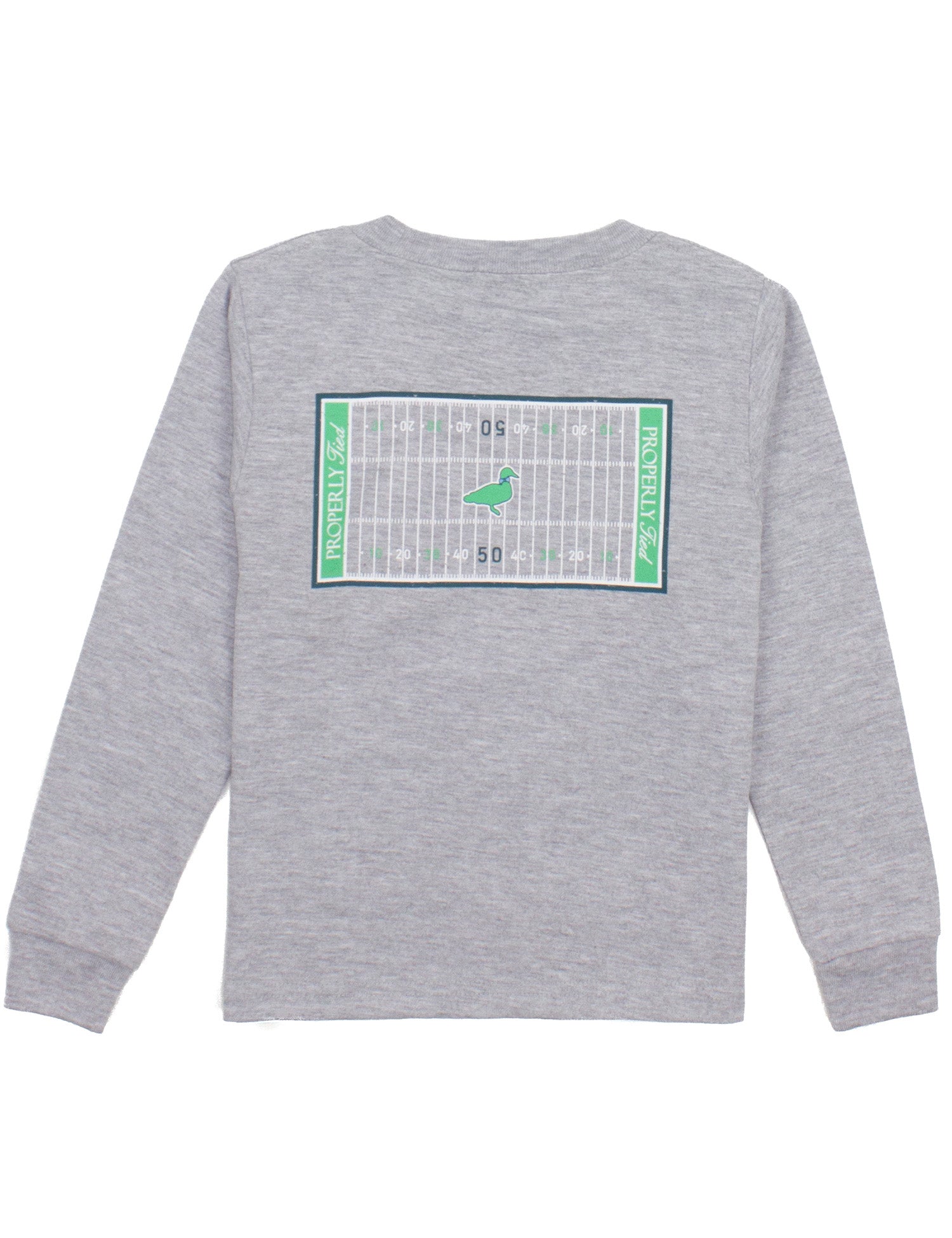 L/S Football Field Lt Heather Grey