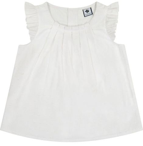 Dede Top White Swiss Dot