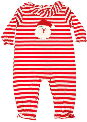 Santa Girls Knit Romper